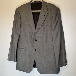 John W. Nordstrom wool silk Sportcoat. Black and white small check pattern  44R